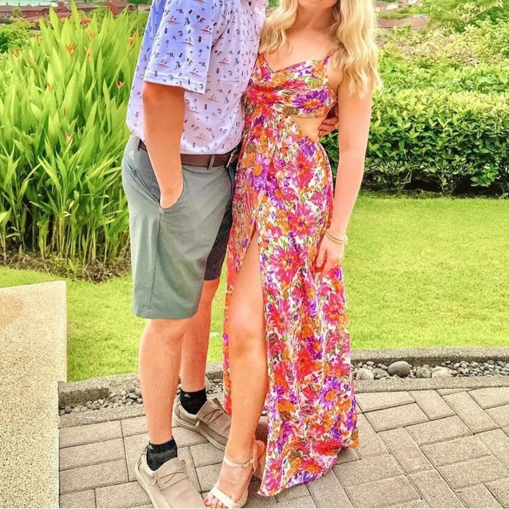 floral shein dress